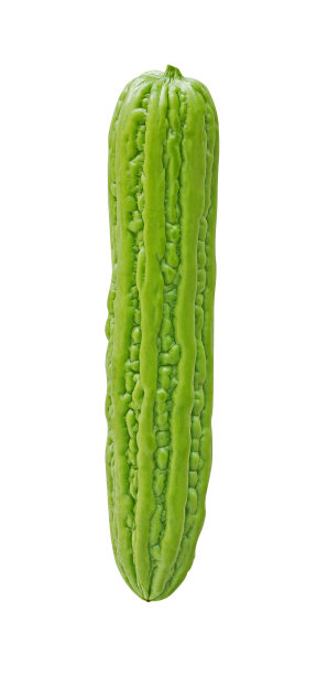 孤立苦瓜在白色背景图片下载