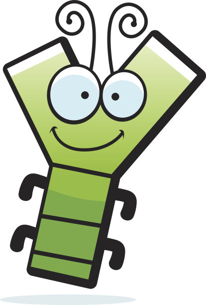 卡通字母Y Bug图片下载