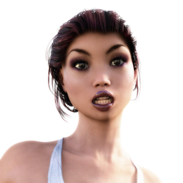 面部表情的数字插图图片下载