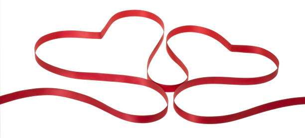 心形丝带-情人节图片下载