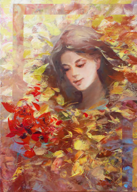 手绘女人图片下载