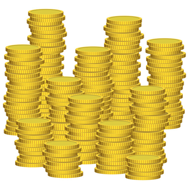 插图图形矢量硬币图片下载