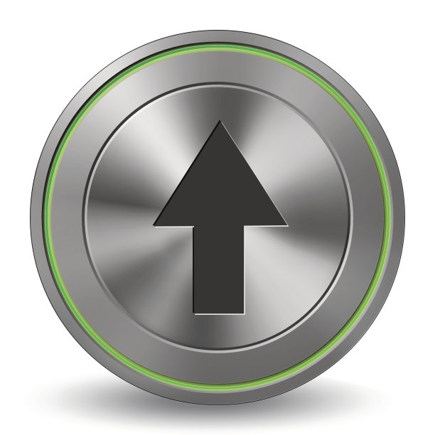 金属按钮，网络图标，箭头07图片下载