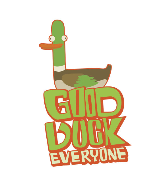 会徽上有题字，有趣的‘吉祥’鸭子图片下载