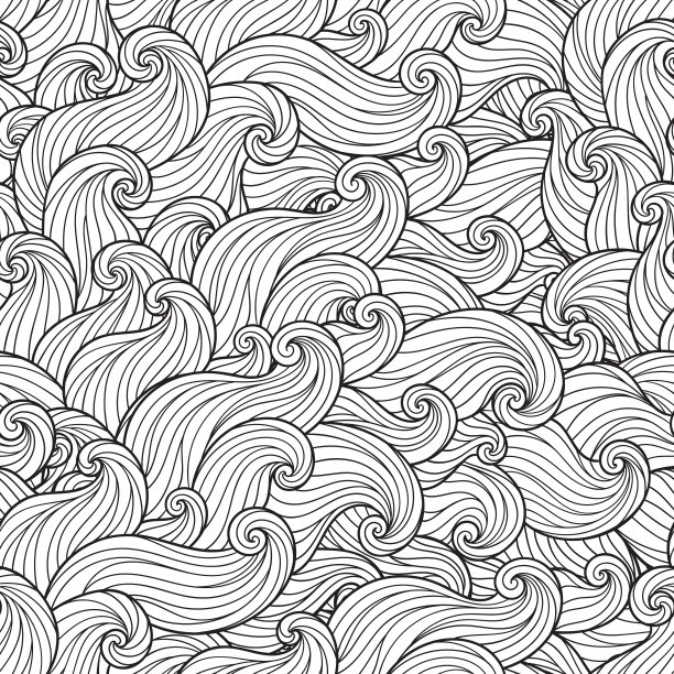 无缝着色书图案。图片下载