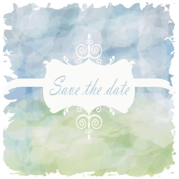 淡蓝绿色色调与复古风格的日期图片下载