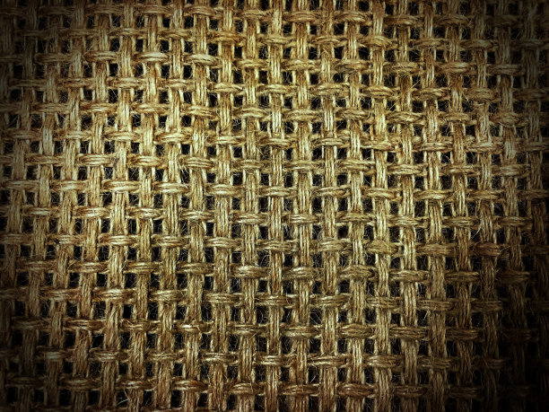 垃圾棕色麻袋纹理背景的特写图片下载