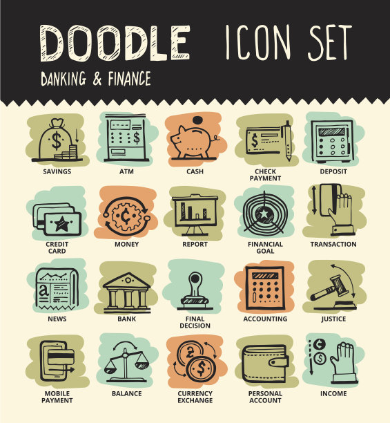 金融图标设置图片下载