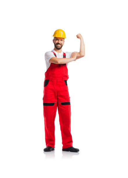 年轻英俊的工人图片下载