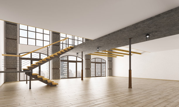 空的室内3d渲染图片下载