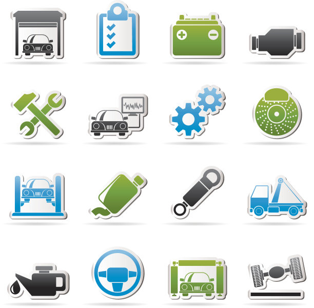 汽车服务保养图标图片下载
