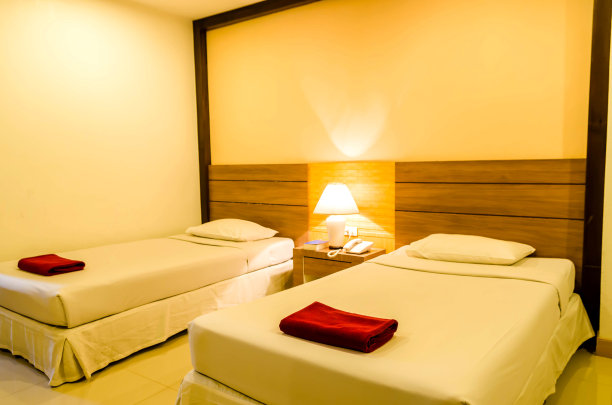 卧室里的酒店图片下载