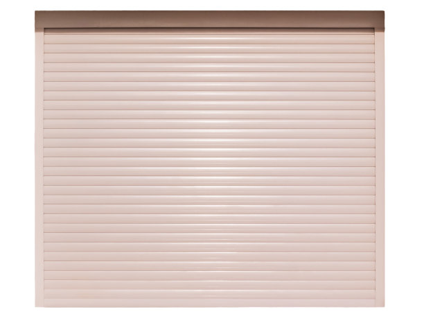 自动卷帘门隔离在白色背景上图片下载