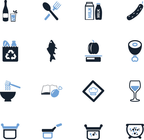 食物和厨房图标集图片下载