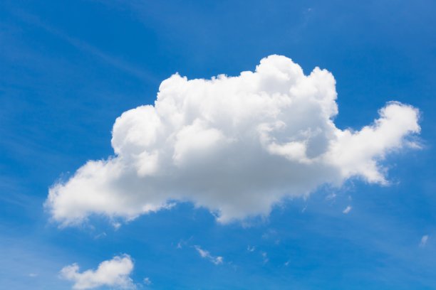 蓝天和白云。抽象的蓝天背景。素材图片