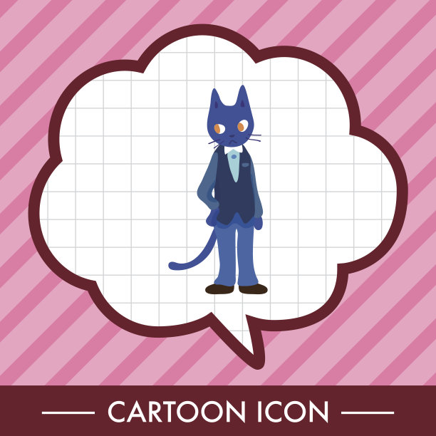 猫主题元素向量，eps图片下载