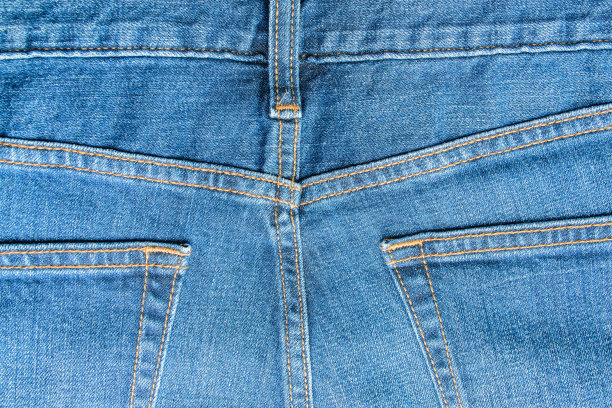 牛仔裤和针脚的纹理图片下载