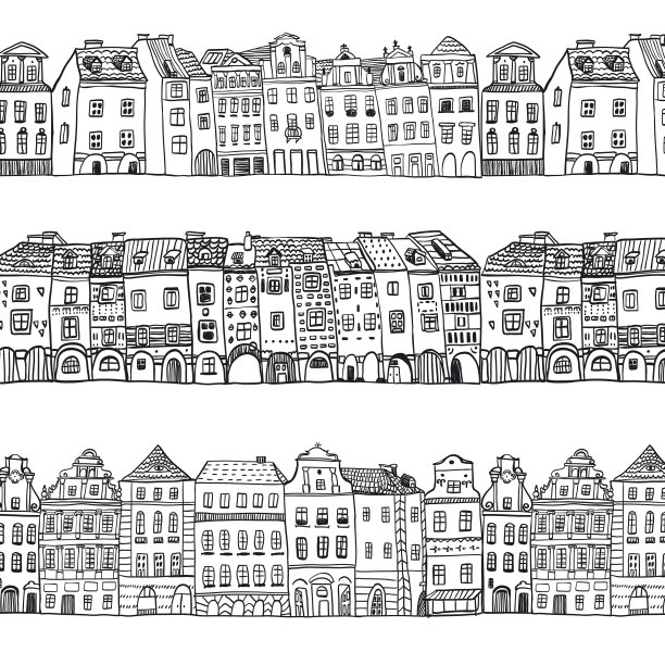 城镇房屋模式图片下载