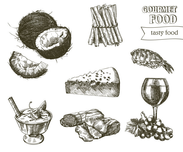 天然产品草图图片下载