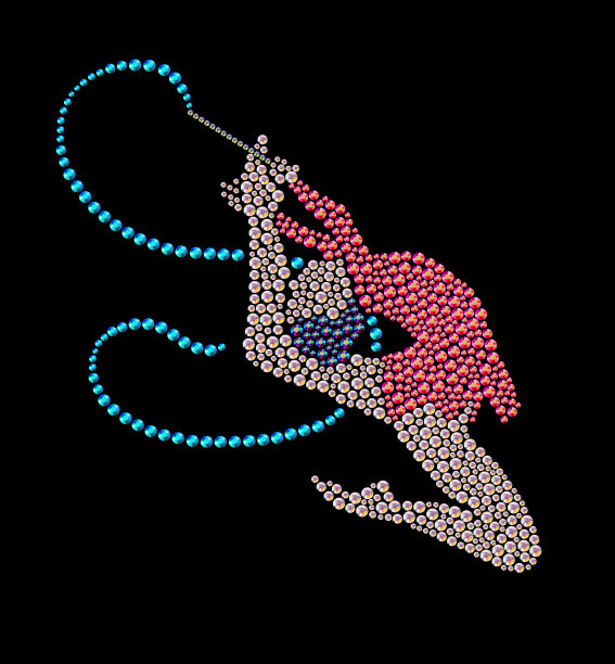 跳跃体操的动态肖像图片下载