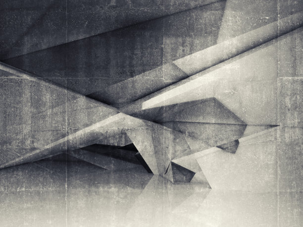 抽象的内部空多边形结构素材图片