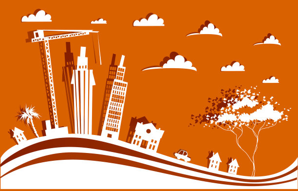 城市和建筑工地用起重机图片下载