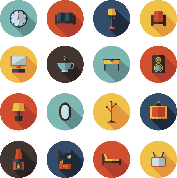 公寓生活的图标图片下载