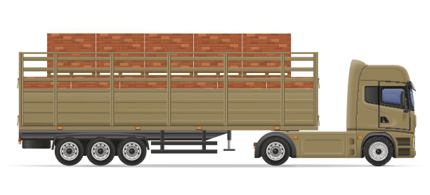 卡车半挂车交付及施工运输图片下载