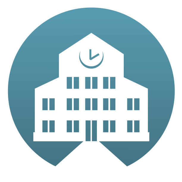 学校建筑标志图片下载