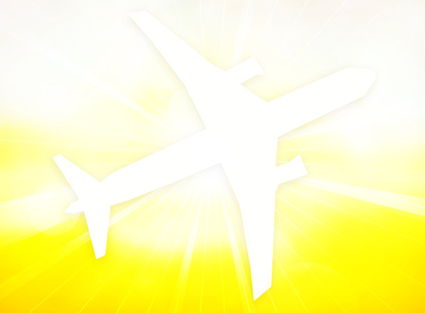 飞机超级晴天背景图片下载