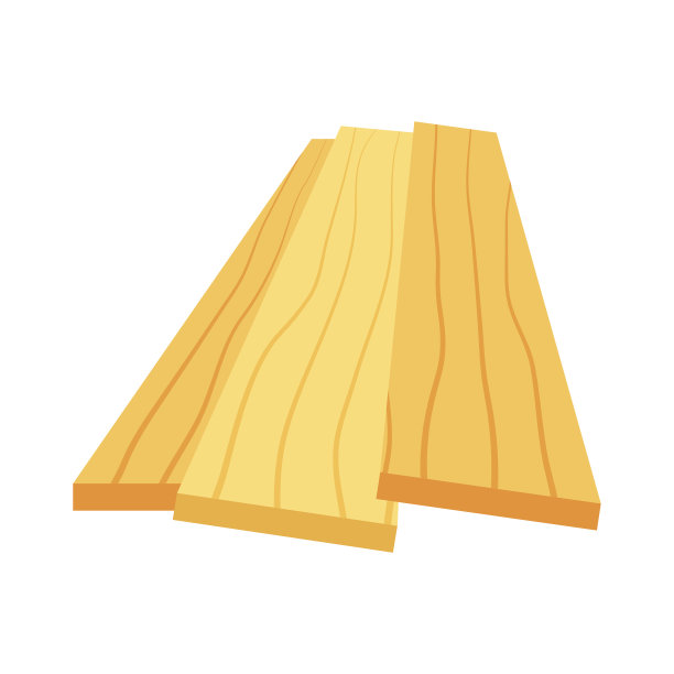 木材(木材)，木板(棒)的堆叠，向量图片下载