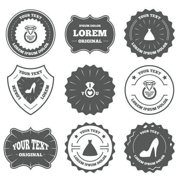 婚纱图标。女鞋的象征图片下载