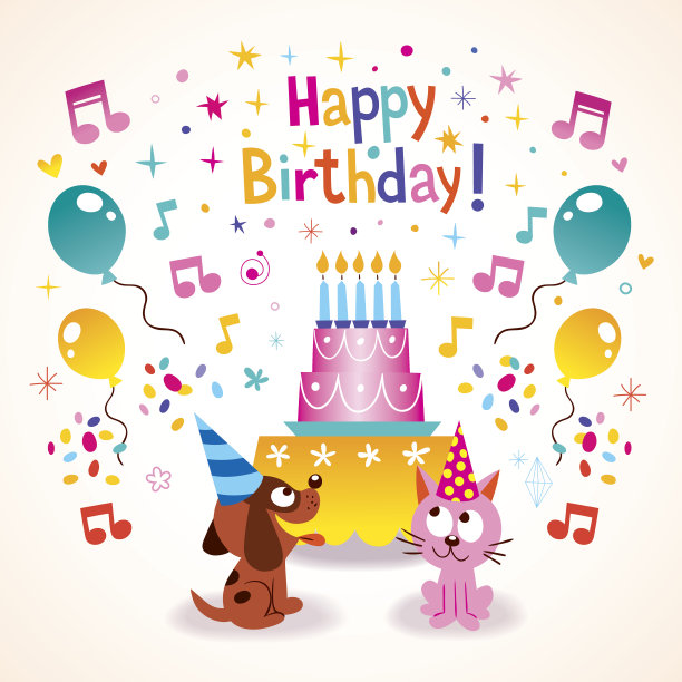 孩子生日快乐贺卡图片下载