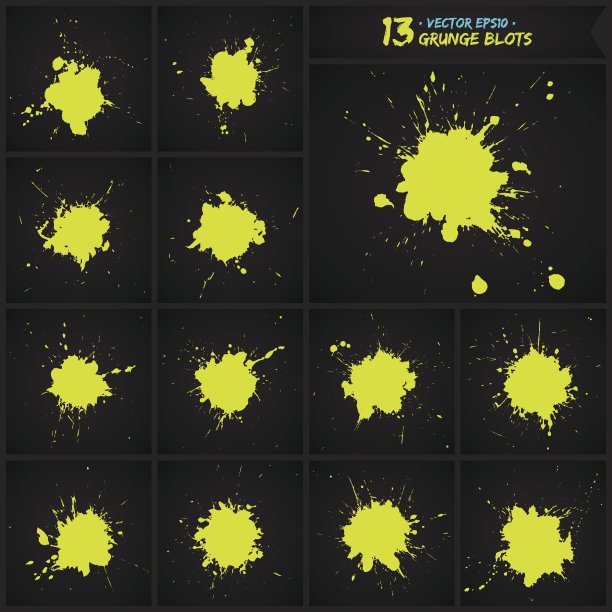 向量集的垃圾飞溅图片下载