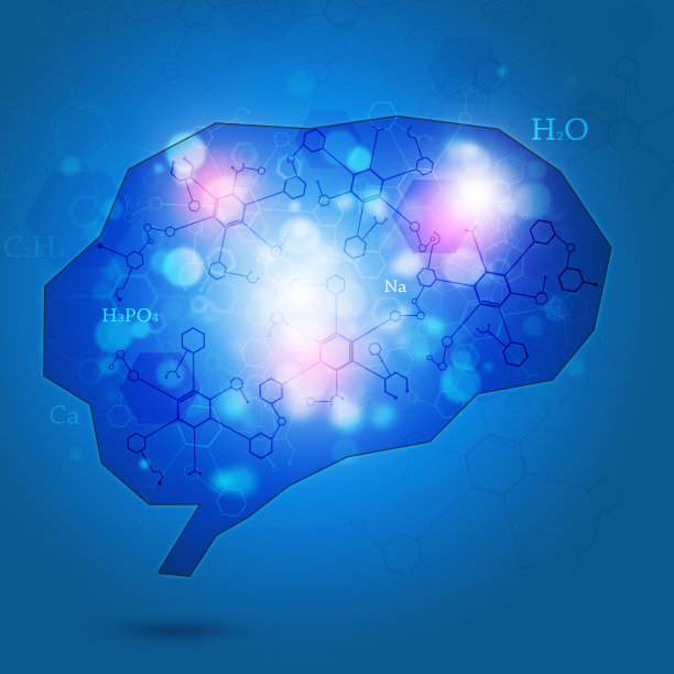 脑化学背景图片下载