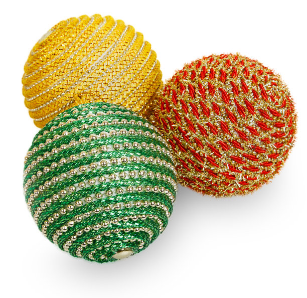 三个圣诞球图片下载