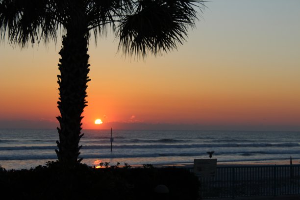 海滩上的日出图片下载