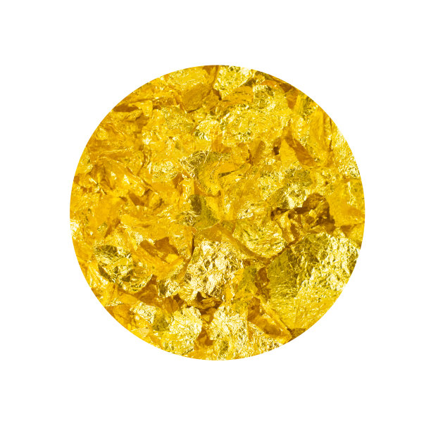 一圈金箔片图片下载