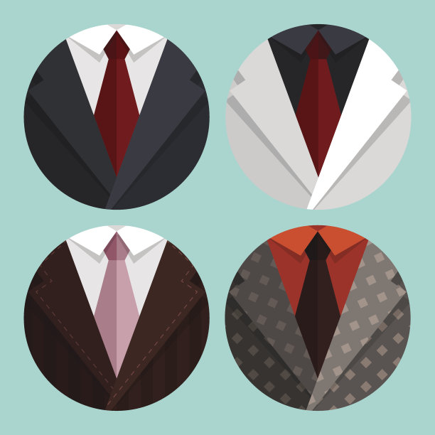 西装革履，打领带。图片下载