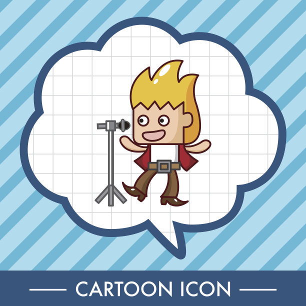 乐队成员歌手主题元素图片下载