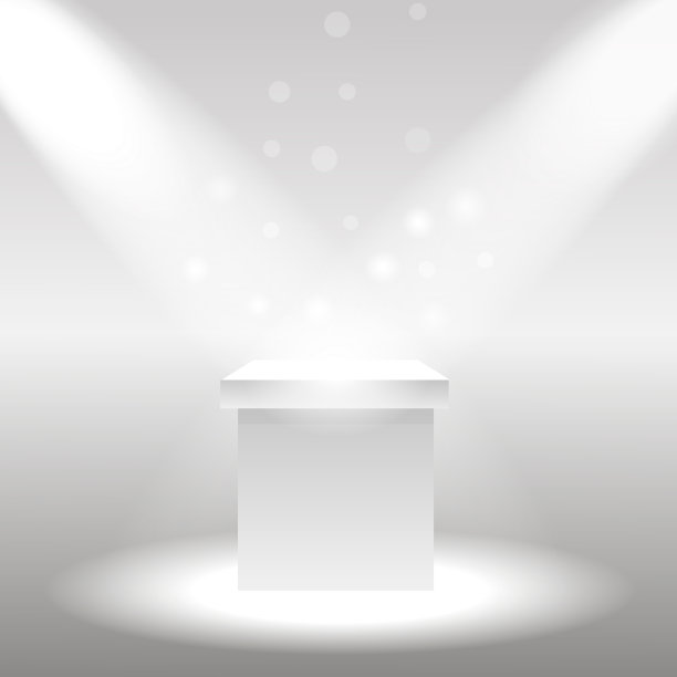 射线投影仪下的单个空基座或柱。插图图片下载