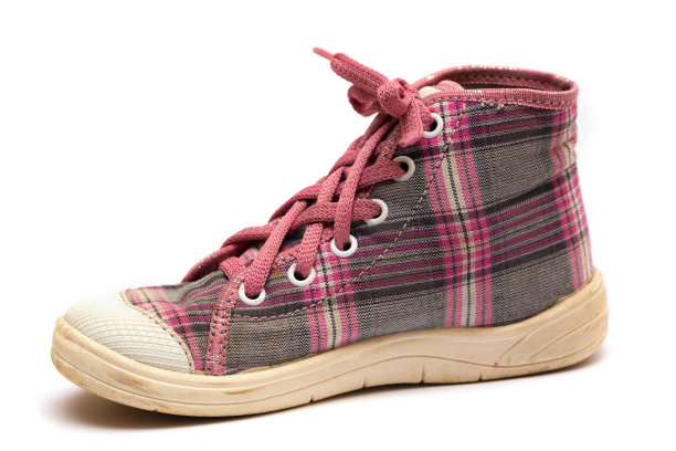 粉色格子套鞋图片下载