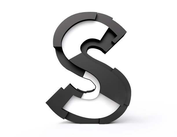 黑色和白色字母S图片下载