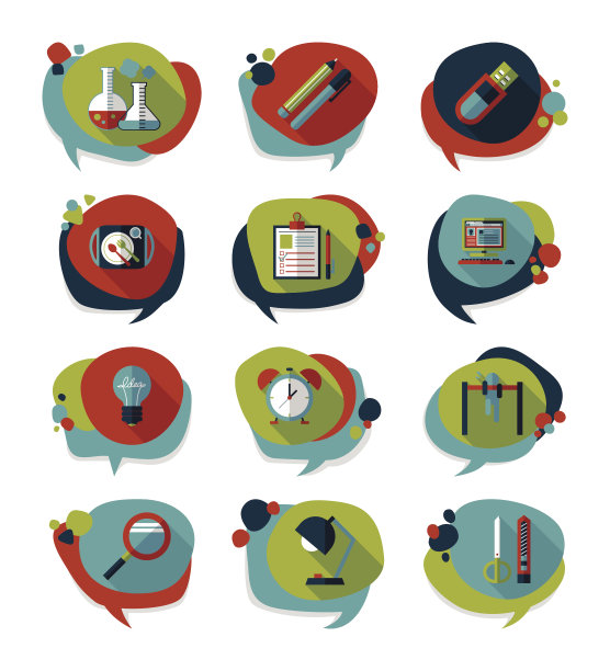 学校泡泡演讲横幅设计平面背景设置，eps10图片下载