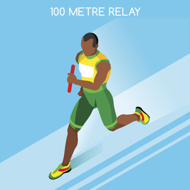 田径赛跑男子接力赛运动员体育锦标赛国际竞赛等距图片下载