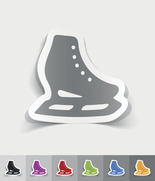 现实的设计元素。溜冰鞋图片下载