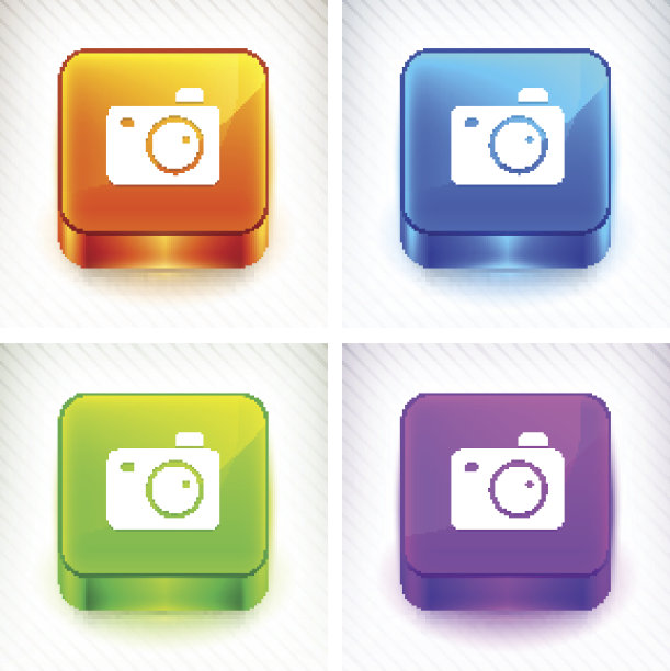 数码相机上的颜色方块按钮图片下载