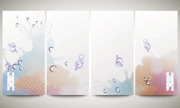 抽象手绘水彩背景与空白的地方为文本图片下载