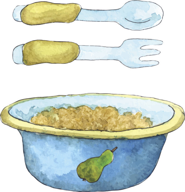 小陶器和梨图片下载