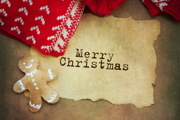 背景与圣诞编织的东西图片下载